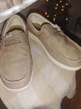 Hey Dude Men’s Boat Shoes in Taupe